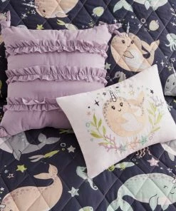 Olliix Kids Magical Narwhals Dreamy Narwhals Comforter/Coverlet Set, Full -Bare Sales Store 3201dfa4016dfec7 3462 w800 h800 b0 p0