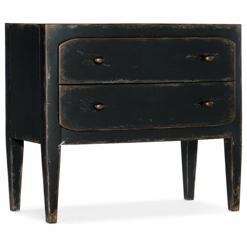 Hooker Furniture Ciao Bella 2-Drawer Nightstand, Black 1 Hooker Furniture Ciao Bella 2-Drawer Nightstand, Black