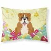 The-store Easter Eggs English Bulldog Red White Fabric Standard Pillowcase
