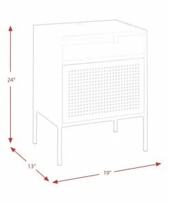 Bowery Hill Open Metal Shelf Nightstand With USB Port In Black 8 Bowery Hill Open Metal Shelf Nightstand With USB Port In Black -Bare Sales Store 346144b10ed9cd89 4827 w800 h800 b1 p0