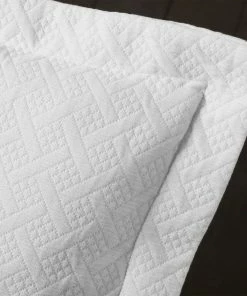 Blue Nile Mills Jacquard Matelassé Cotton Basketweave 3-Piece Bedspread Set, White, King -Bare Sales Store 34d1c7190ab906f1 0377 w800 h800 b0 p0