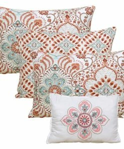 BNF Home Bennington Damask 6 Piece Daybed Set, Coral, 75"x39" -Bare Sales Store 36e15c7d0e458782 7427 w800 h800 b1 p0