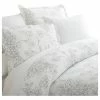 Ienjoy Home Home Collection Premium 3 Piece Vine Printed Duvet Cover Set, King, Gray