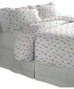 Pointehaven 175 GSM Cotton Flannel Duvet Set, Owl, Full/Queen