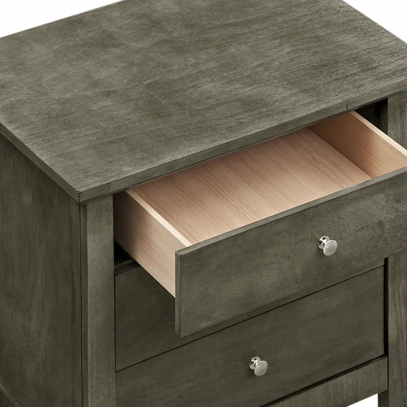 Glory Furniture Whitley 3-Drawer Nightstand, Gray 3 Glory Furniture Whitley 3-Drawer Nightstand, Gray - Image 3