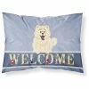 The-store Chow Chow White Welcome Fabric Standard Pillowcase