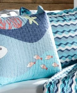Lush Décor Sea Life Quilt Blue 3Pc Set Full/Queen -Bare Sales Store 3c6125c706b3c0b1 7282 w800 h800 b0 p0