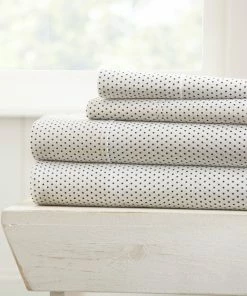 Ienjoy Home Becky Cameron 4 Piece Stippled Pattern Bed Sheet Set, Gray, Queen -Bare Sales Store 3c7151ae0a56661e 2246 w800 h800 b1 p0