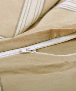 BNF Home Windowpane Washed Cotton Duvet Cover Set, Camel, King, 102"x90" -Bare Sales Store 3da1ba790e45d08f 7460 w800 h800 b0 p0