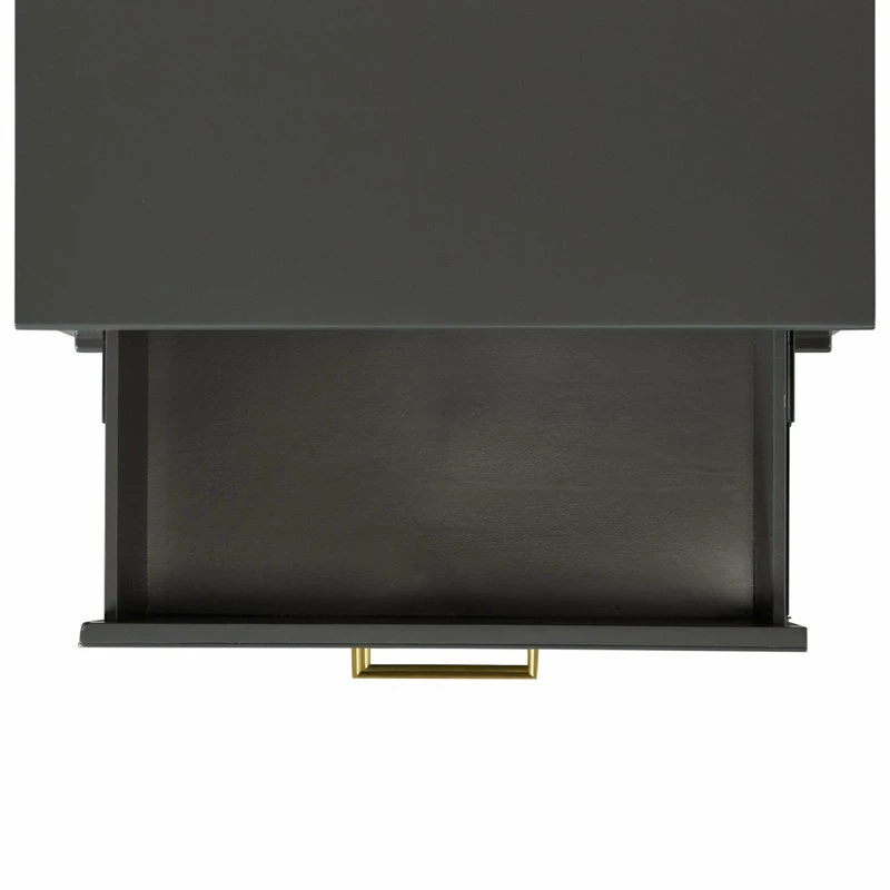 Elements Picket House Furnishings Brody Side Table With Dark Charcoal Finish CTBN150NS 5 Elements Picket House Furnishings Brody Side Table With Dark Charcoal Finish CTBN150NS - Image 5