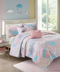 Olliix Kids Cotton Comforter/Duvet Cover/Coverlet Set, Pink, Full/Queen, Coverlet -Bare Sales Store 408189f9016dfe2f 3118 w800 h800 b0 p0