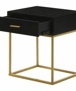 LuXeo USA Catalina 1 Drawer Night Stand, Black 12 LuXeo USA Catalina 1 Drawer Night Stand, Black -Bare Sales Store 4471b3700df0112b 2854 w800 h800 b1 p0