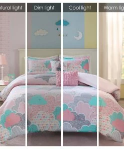 Olliix Kids Cotton Comforter/Duvet Cover/Coverlet Set, Pink, Twin, Duvet Cover -Bare Sales Store 44c1987d0368a631 3165 w800 h800 b1 p0