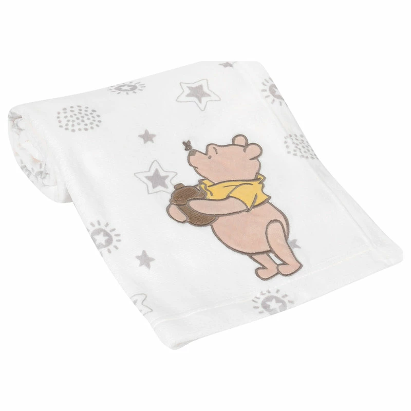 Lambs & Ivy Disney Baby WINNIE THE POOH Cream Fleece Appliqued Baby Blanket 1 Lambs & Ivy Disney Baby WINNIE THE POOH Cream Fleece Appliqued Baby Blanket