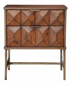 Origins By Alpine Trig Wood 2 Drawer Nightstand In Antique Brown -Bare Sales Store 45f1ccd50e6b104f 8339 w800 h800 b1 p0