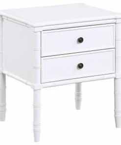 Comfort Pointe Ellison 2-Drawer Nightstand, White