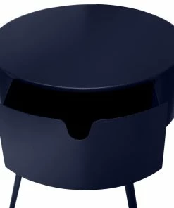Meridian Furniture Bali Metal Side Table/Nightstand, Navy -Bare Sales Store 46e14483027414ac 5031 w800 h800 b1 p0