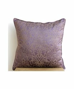 The HomeCentric Purple Gold Damask Embroidered 26"x26" Silk Euro Pillow Shams, Purple & Gold 6 The HomeCentric Purple Gold Damask Embroidered 26"x26" Silk Euro Pillow Shams, Purple & Gold -Bare Sales Store 473133bb05160cdd 1857 w800 h800 b0 p0