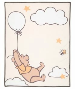 Lambs & Ivy Disney Baby WINNIE THE POOH Picture Perfect Sherpa Baby Blanket