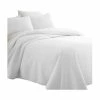 Ienjoy Home Becky Cameron Premium Ultra Soft Herring Pattern Quilted Coverlet Set, White, Ki