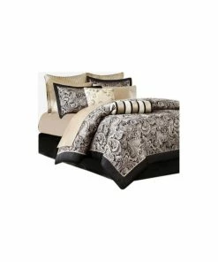 Olliix Madison Park Jacquard 12-Piece Comforter Set, California King