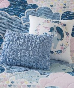 Olliix Kids Cotton Comforter/Duvet Cover/Coverlet Set, Blue, Twin, Coverlet -Bare Sales Store 4d516e12016dfe4d 3404 w800 h800 b0 p0