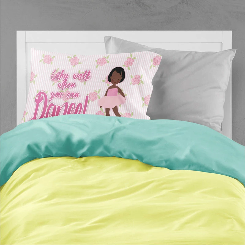 The-store Ballet African American Short Hair Fabric Standard Pillowcase 2 The-store Ballet African American Short Hair Fabric Standard Pillowcase - Image 2