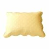 Tache Home Fashion Tache Buttercup Puffs Yellow Matelasse Cotton Quilted Pillow Shams, Queen