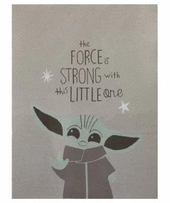 Lambs & Ivy Star Wars Baby Yoda Mandalorian Grogu/The Child Knit Baby Blanket