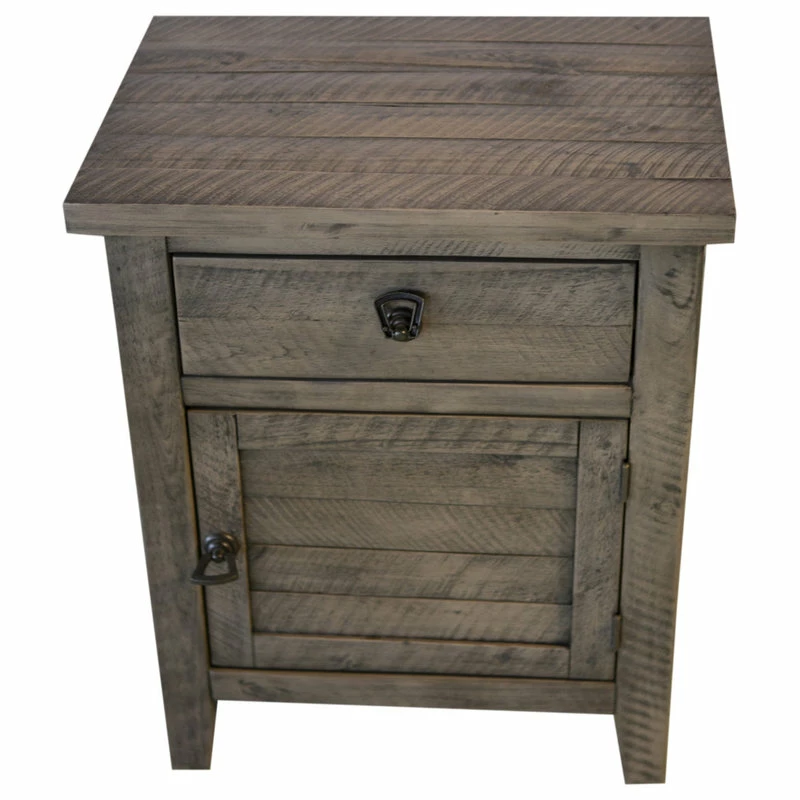 MADE4HOME Montana Cabinet 1 Door 1 Drawer, Grey 3 MADE4HOME Montana Cabinet 1 Door 1 Drawer, Grey - Image 3
