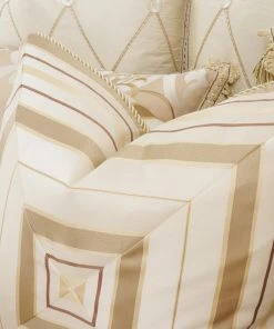Michael Amini Luxembourg 12-Piece Queen Comforter Set - Creme -Bare Sales Store 4f51cf580303beb4 7563 w800 h800 b0 p0