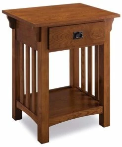 Leick Home Leick Mission Impeccable 1 Drawer Nightstand In Medium Oak