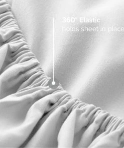 Bare Home Microfiber Fitted Sheet Deep Pocket, White, Full Xl -Bare Sales Store 5151b4540244c837 5891 w800 h800 b0 p0