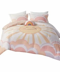 Olliix Urban Habitat Kids Cotton Queen Comforter Set In Yellow And Coral UHK10-0185
