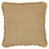 VHC Brand Burlap Natural 26" X 26" Euro Sham 18323