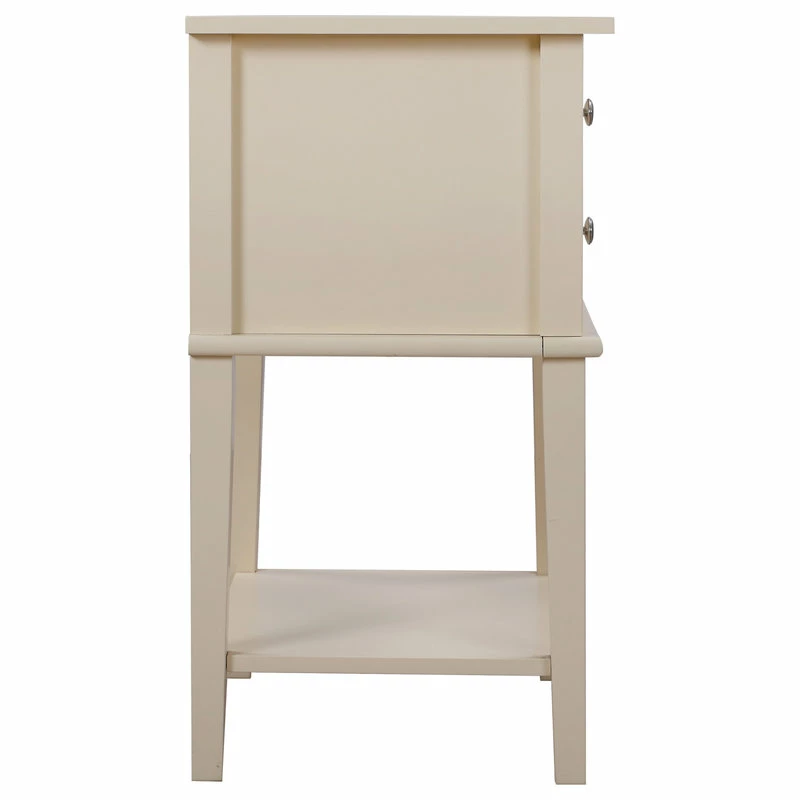 Glory Furniture Newton Two Drawer Nightstand, Beige 6 Glory Furniture Newton Two Drawer Nightstand, Beige - Image 6