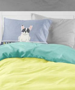 The-store French Bulldog Piebald Welcome Fabric Standard Pillowcase -Bare Sales Store 567140f408ddab4e 2811 w800 h800 b0 p0