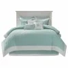 Olliix Harbor House Coastline Coastal Coral Seaside 6-Piece Comforter Set, Blue, King