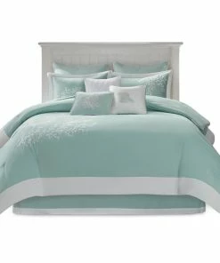 Olliix Harbor House Coastline Coastal Coral Seaside 6-Piece Comforter Set, Blue, King