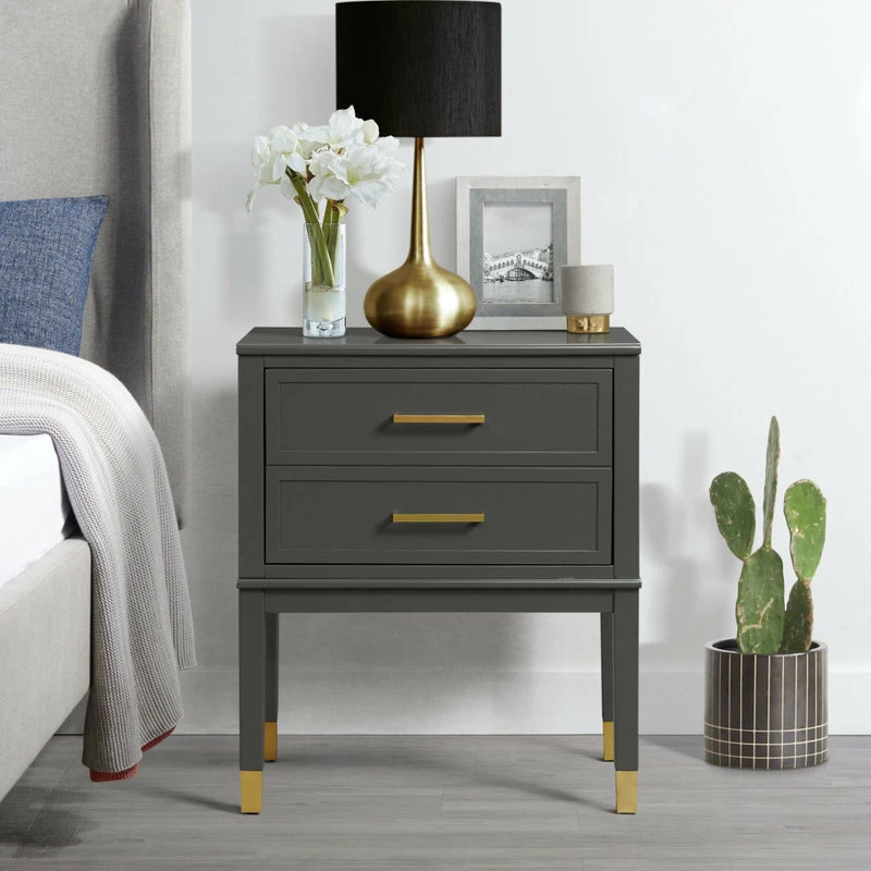 Elements Picket House Furnishings Brody Side Table With Dark Charcoal Finish CTBN150NS 2 Elements Picket House Furnishings Brody Side Table With Dark Charcoal Finish CTBN150NS - Image 2