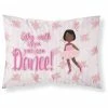 The-store Ballet African American Short Hair Fabric Standard Pillowcase