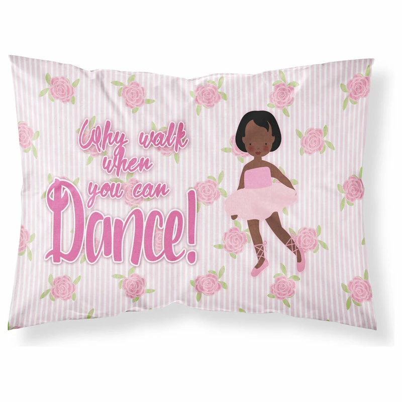 The-store Ballet African American Short Hair Fabric Standard Pillowcase 1 The-store Ballet African American Short Hair Fabric Standard Pillowcase
