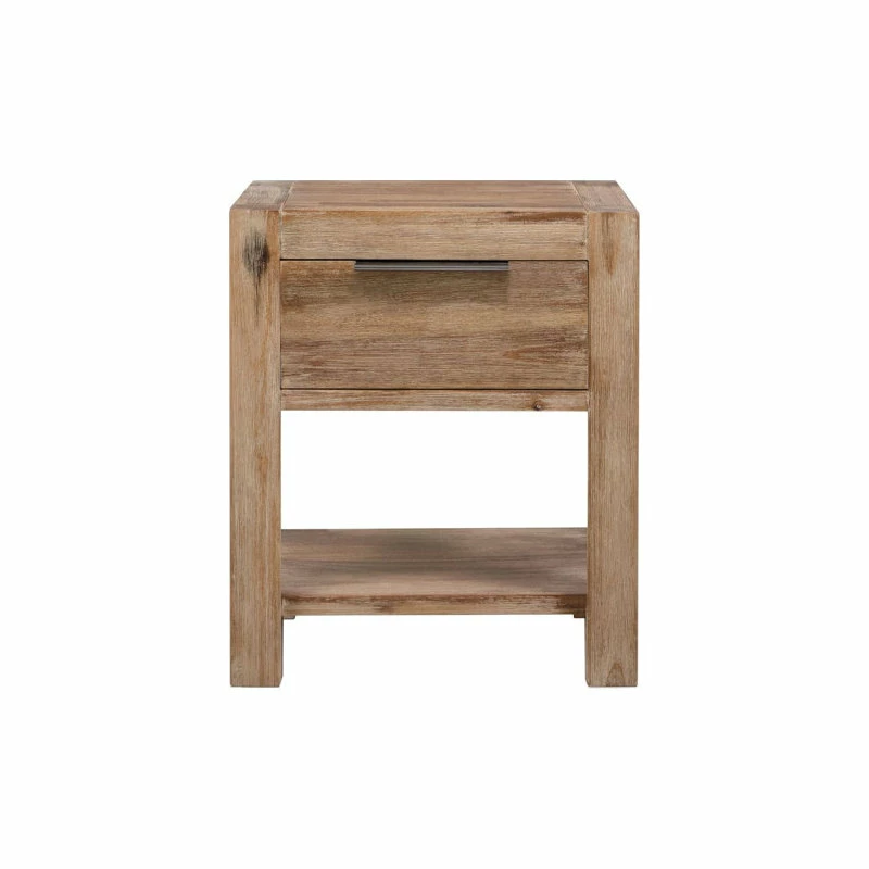 Vida XL International B.V. VidaXL Solid Wood Acacia Nightstand With Drawer Side End Coffee Lamp Table 3 Vida XL International B.V. VidaXL Solid Wood Acacia Nightstand With Drawer Side End Coffee Lamp Table - Image 3