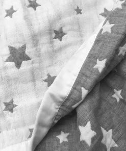 Living Textiles Cotton Muslin Jacquard Blanket, Grey Star -Bare Sales Store 5b31dbdb0d5fffd7 4148 w800 h800 b0 p0
