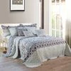 BNF Home Royal Scroll 9-Piece Bedspread Set, Teal, Oversized King, 122"x106"