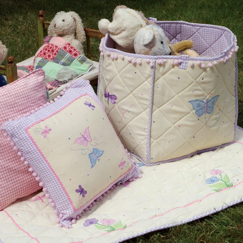 Wingreen Appliqued Cushion Cover - Butterfly 2 Wingreen Appliqued Cushion Cover - Butterfly - Image 2