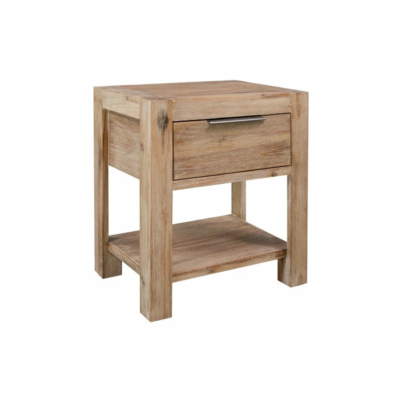 Vida XL International B.V. VidaXL Solid Wood Acacia Nightstand With Drawer Side End Coffee Lamp Table 1 Vida XL International B.V. VidaXL Solid Wood Acacia Nightstand With Drawer Side End Coffee Lamp Table