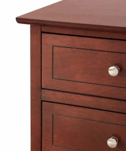 Glory Furniture Drake 3-Drawer Nightstand, Cherry -Bare Sales Store 5f01c8b20ea0c904 8286 w800 h800 b0 p0