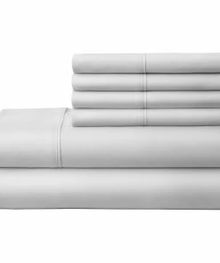 Ienjoy Home Home Collection Ultra-Soft Luxury 6 Piece Bed Sheet Set, King, Light Gray