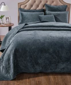 Tache Home Fashion Navy Blue Velvet Plush Waves Bedspread Set, Queen 7 Tache Home Fashion Navy Blue Velvet Plush Waves Bedspread Set, Queen -Bare Sales Store 61c1f7060c06f269 4196 w800 h800 b0 p0